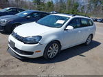 2014 Volkswagen Jetta Sportwagen 2.5l Se White vin: 3VWPP7AJ1EM621114