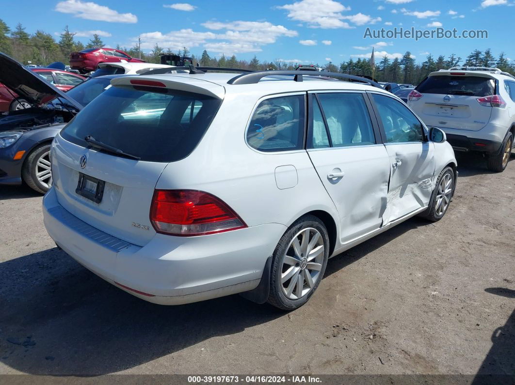 2014 Volkswagen Jetta Sportwagen 2.5l Se White vin: 3VWPP7AJ1EM621114