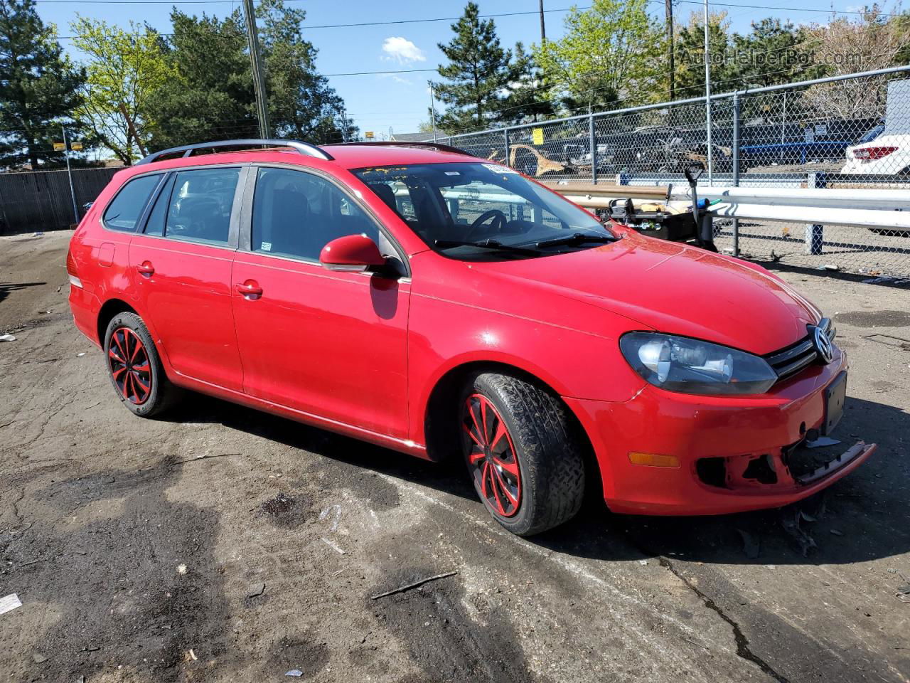 2013 Volkswagen Jetta S Red vin: 3VWPP7AJ2DM635909