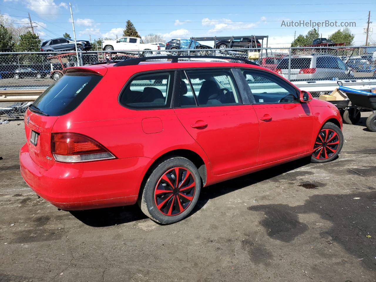 2013 Volkswagen Jetta S Red vin: 3VWPP7AJ2DM635909