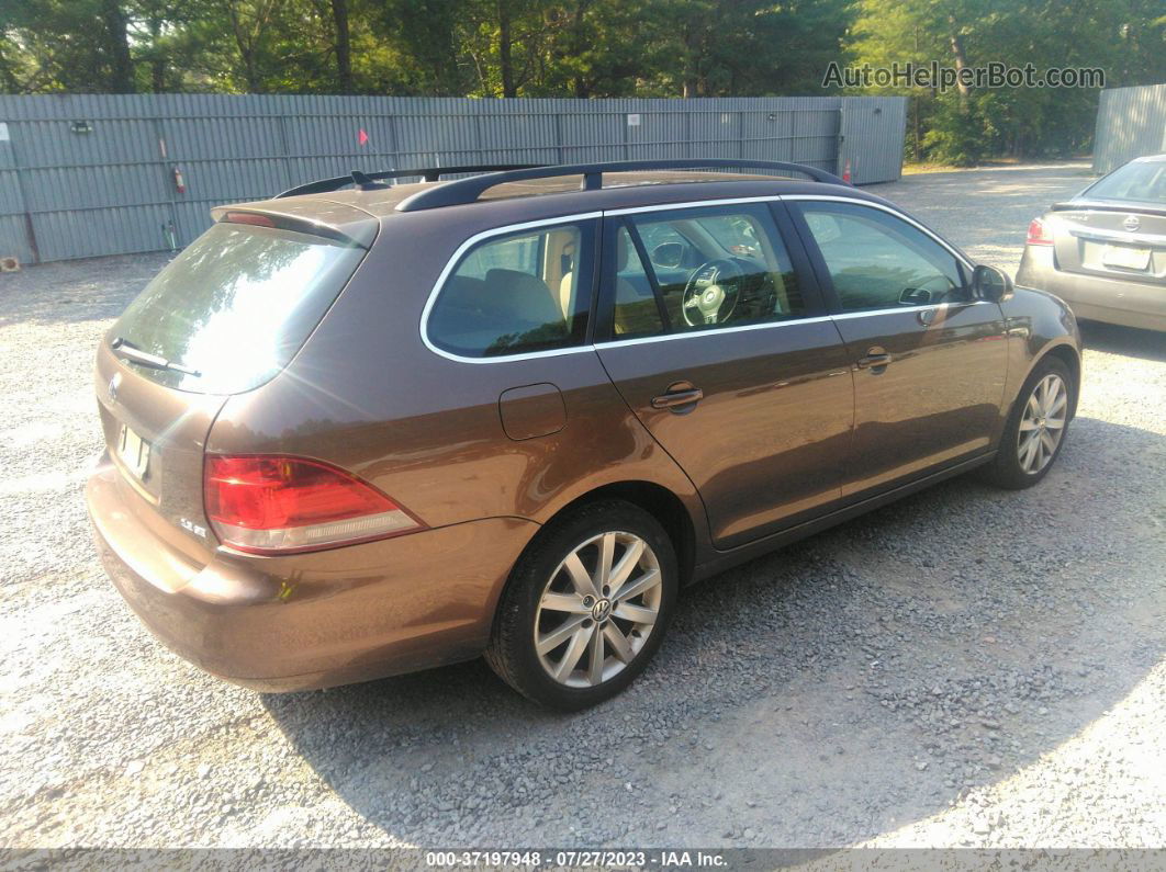 2012 Volkswagen Jetta Sportwagen 2.5l Se Brown vin: 3VWPP7AJ3CM651325