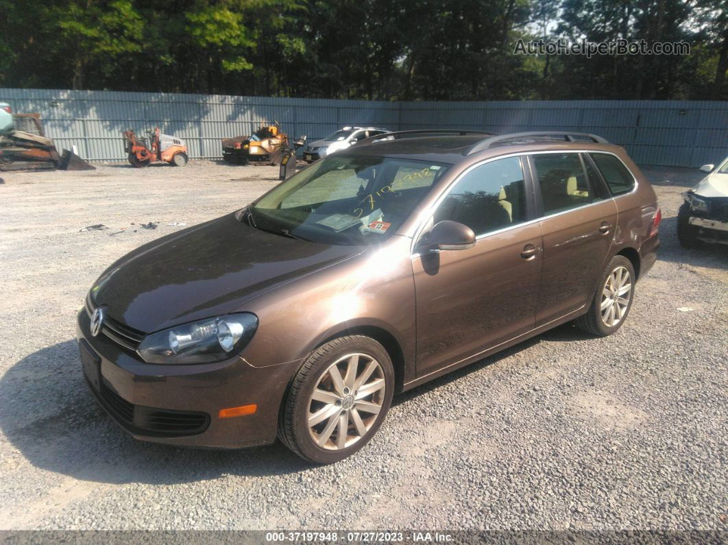 2012 Volkswagen Jetta Sportwagen 2.5l Se Brown vin: 3VWPP7AJ3CM651325