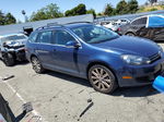 2012 Volkswagen Jetta S Синий vin: 3VWPP7AJ5CM675559