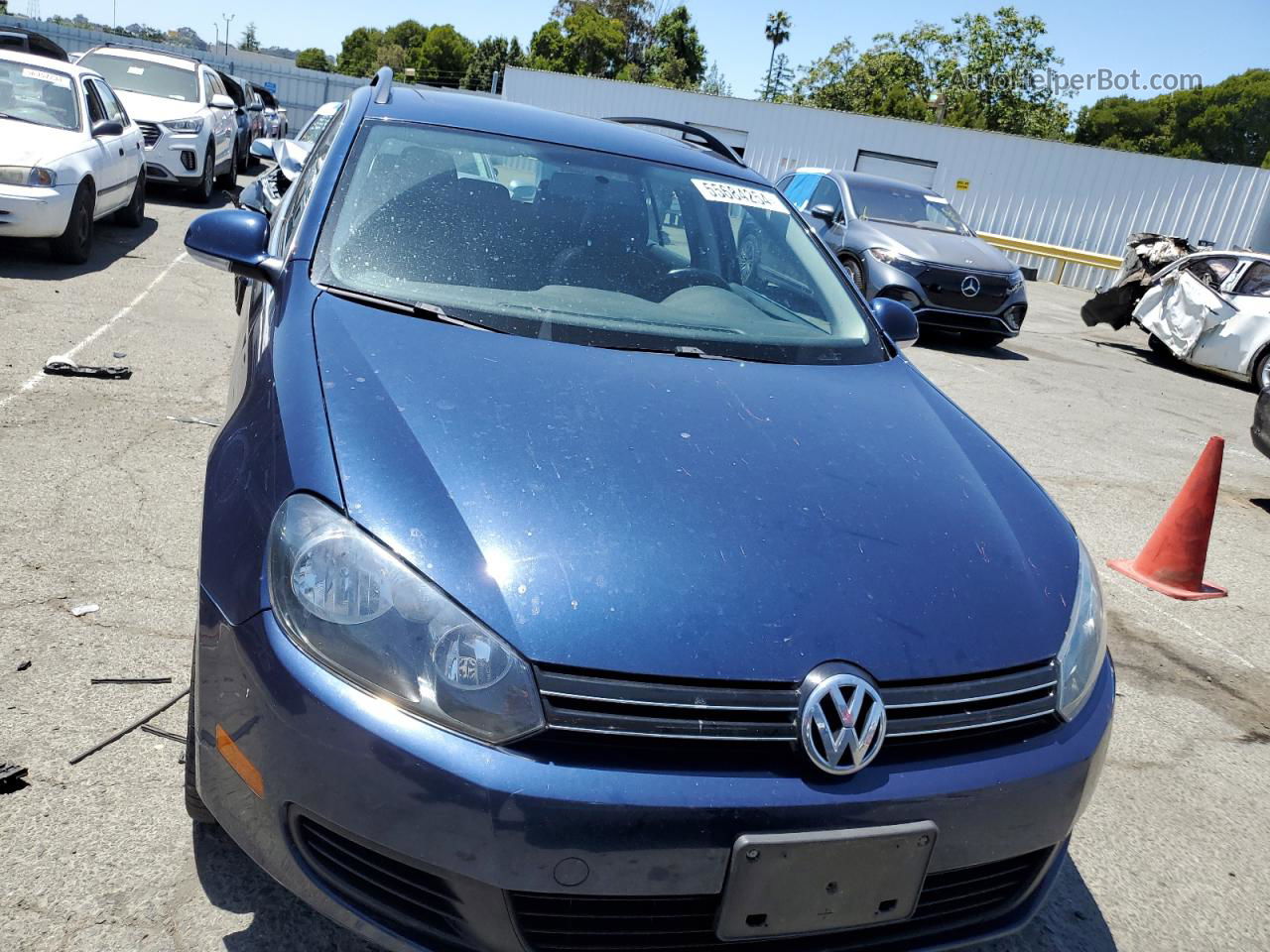 2012 Volkswagen Jetta S Blue vin: 3VWPP7AJ5CM675559