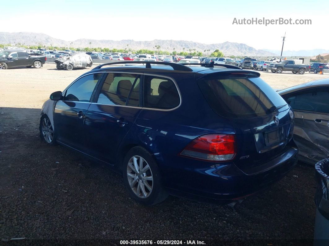 2013 Volkswagen Jetta Sportwagen 2.5l Se Blue vin: 3VWPP7AJ6DM648419