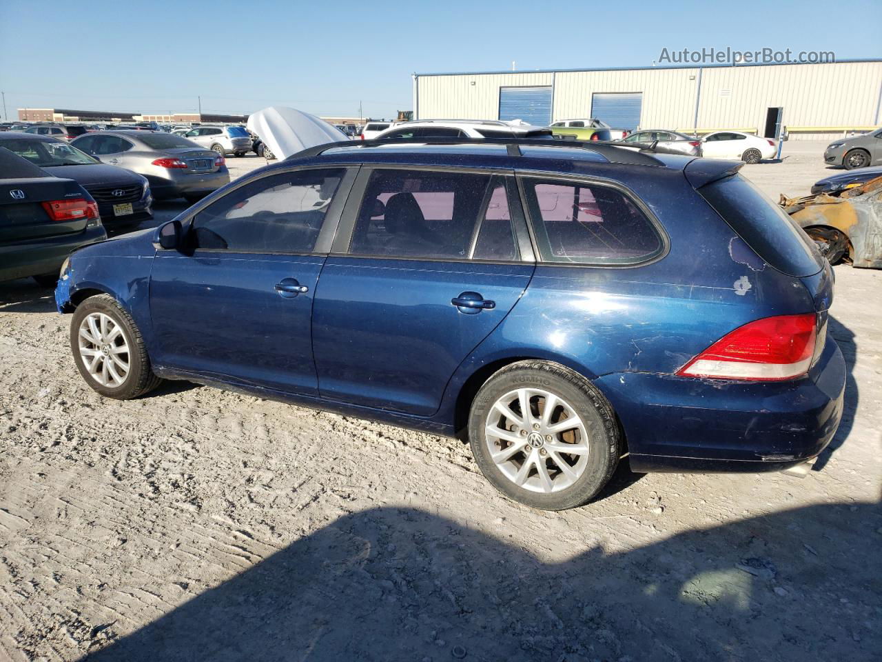 2013 Volkswagen Jetta S Blue vin: 3VWPP7AJ6DM649957