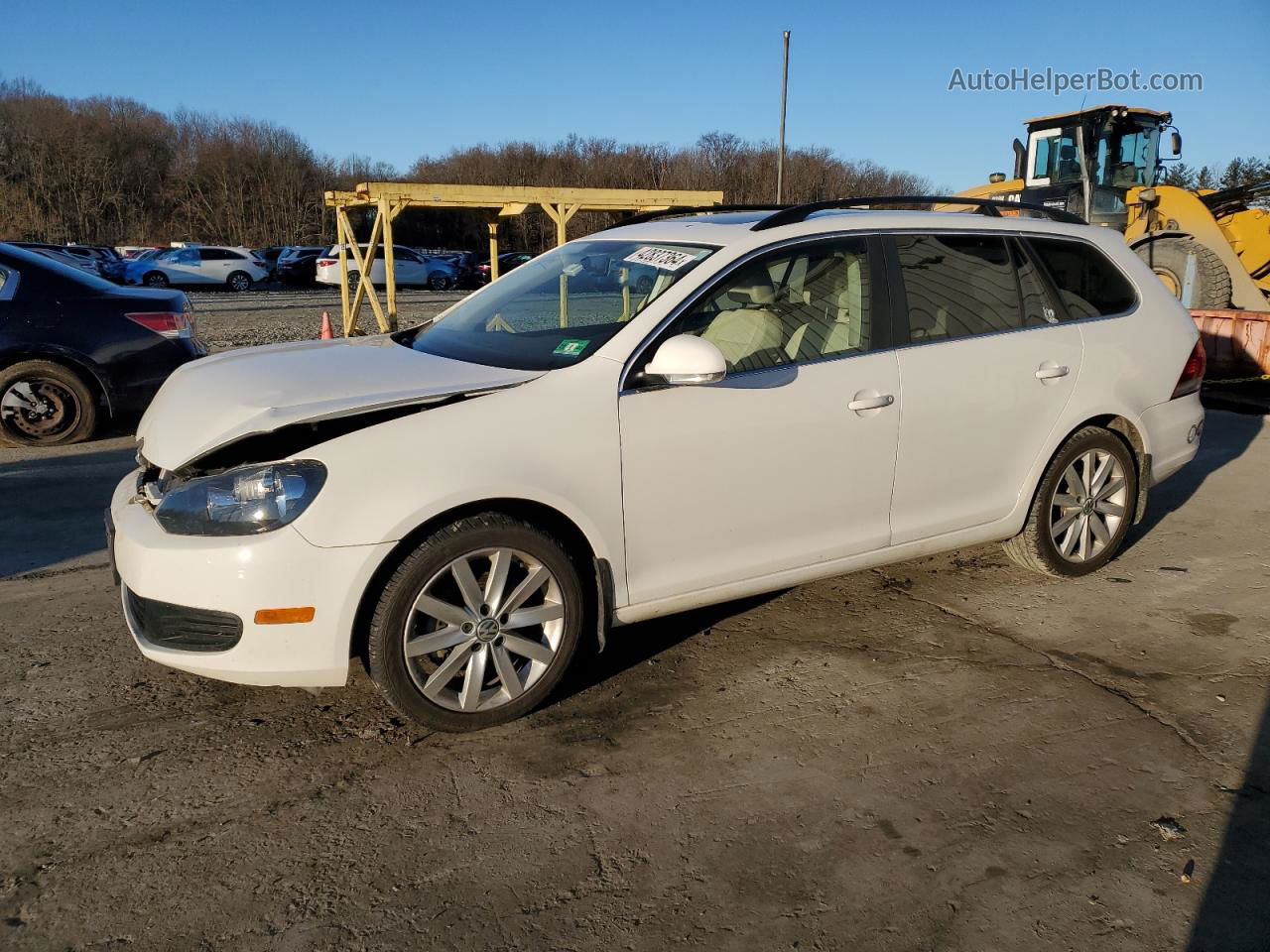 2014 Volkswagen Jetta S Белый vin: 3VWPP7AJ9EM602438