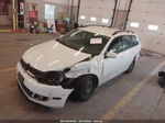 2014 Volkswagen Jetta Sportwagen 2.5l S White vin: 3VWPP7AJXEM621869