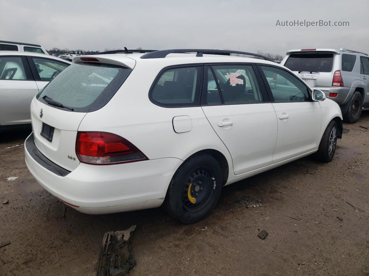 2011 Volkswagen Jetta S White vin: 3VWPX7AJ0BM601433