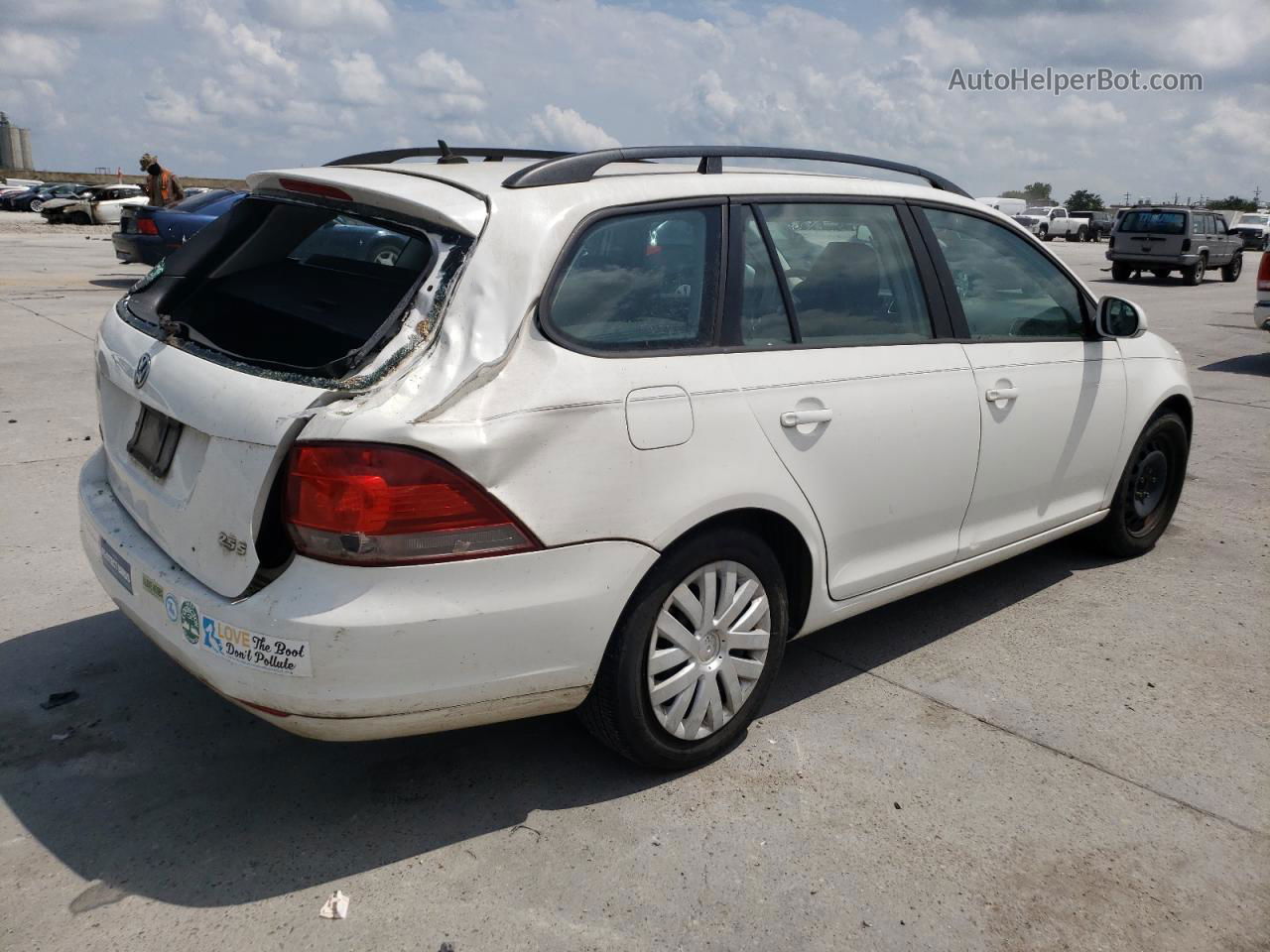 2013 Volkswagen Jetta S White vin: 3VWPX7AJ2DM610010