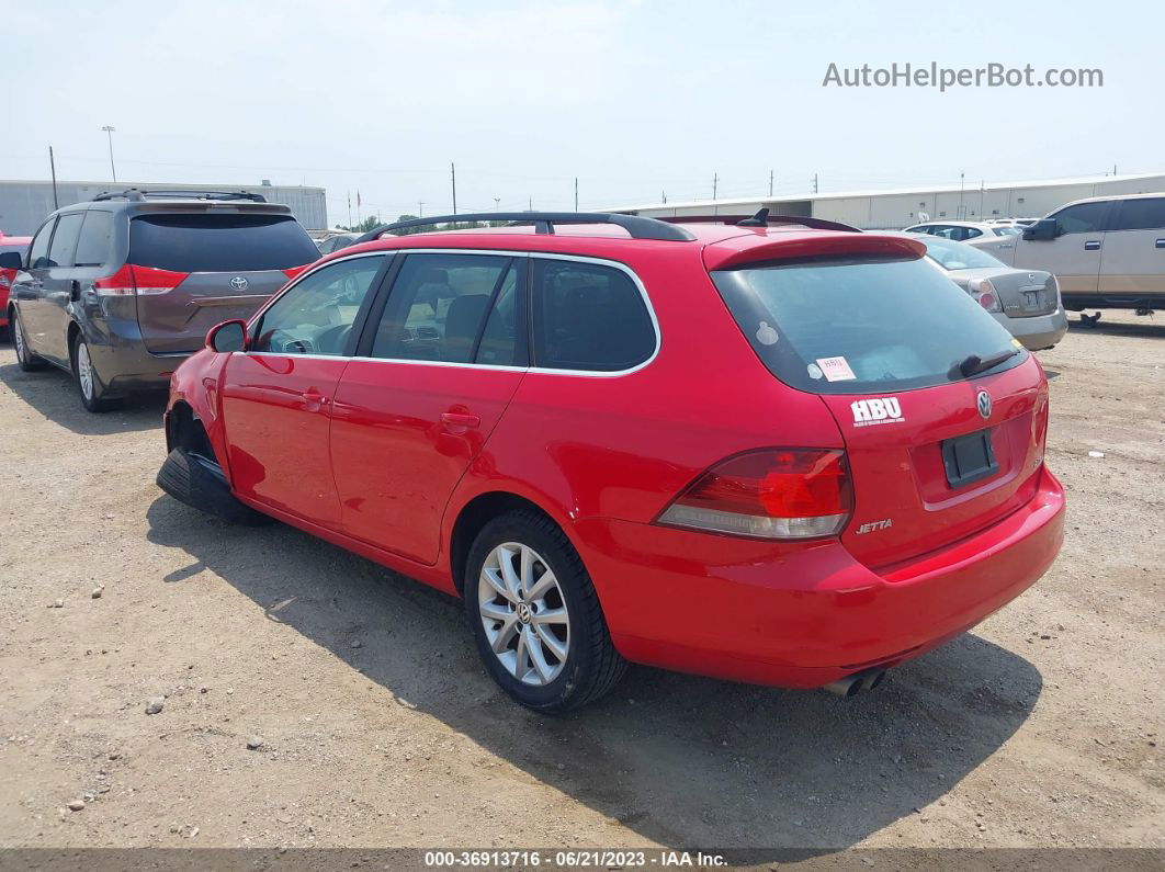 2012 Volkswagen Jetta Sportwagen 2.5l Se Красный vin: 3VWPX7AJ9CM683521