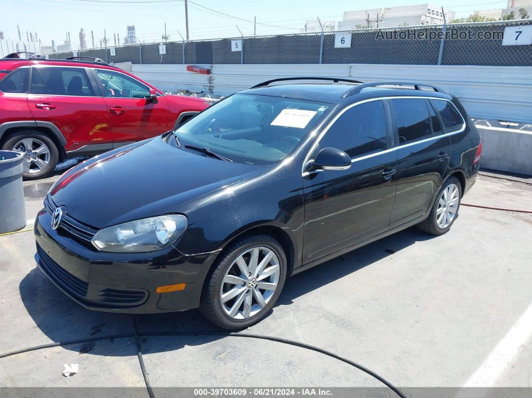 2011 Volkswagen Jetta Sportwagen 2.5l Se Black vin: 3VWPZ7AJ7BM677127