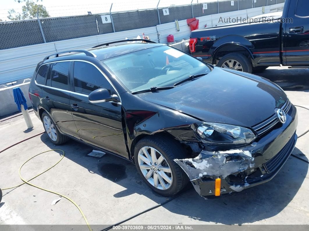 2011 Volkswagen Jetta Sportwagen 2.5l Se Black vin: 3VWPZ7AJ7BM677127