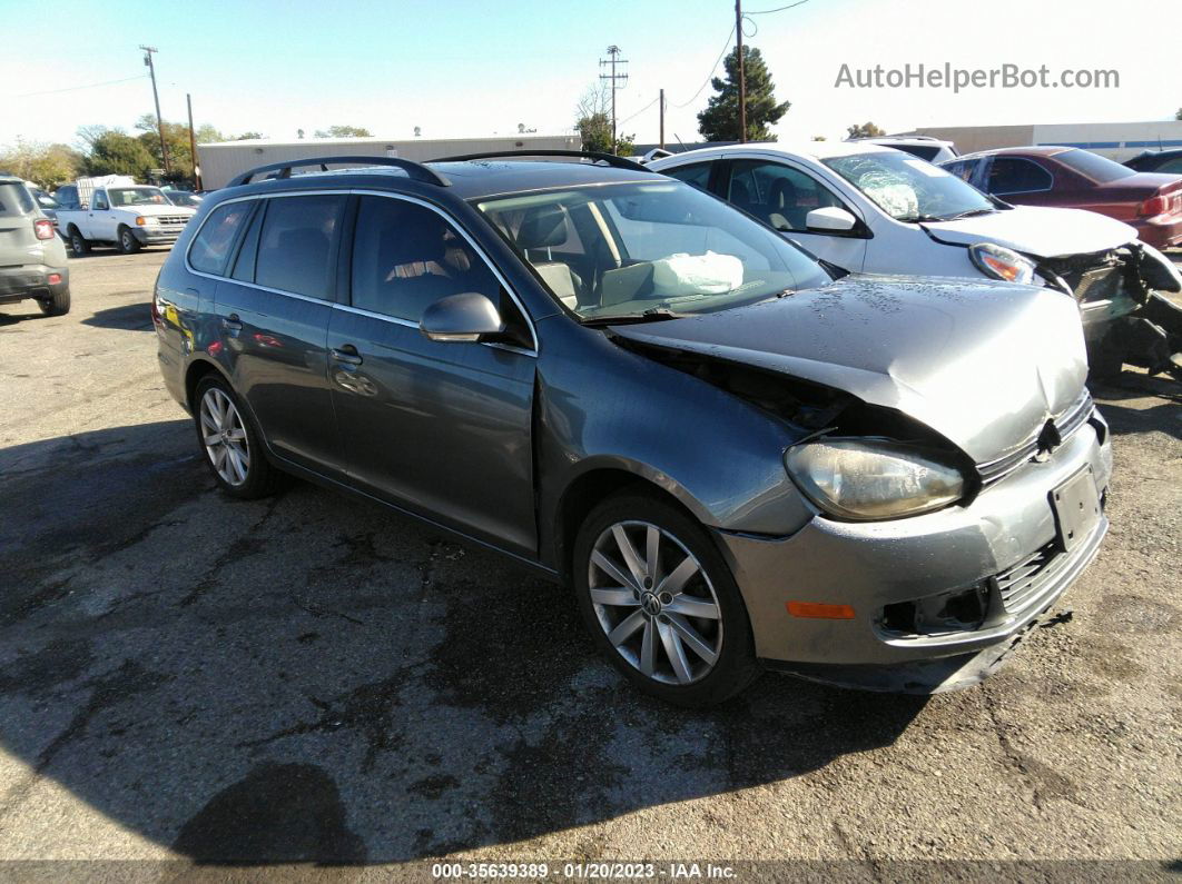 2011 Volkswagen Jetta Sportwagen 2.5l Se Gray vin: 3VWPZ7AJ9BM620766