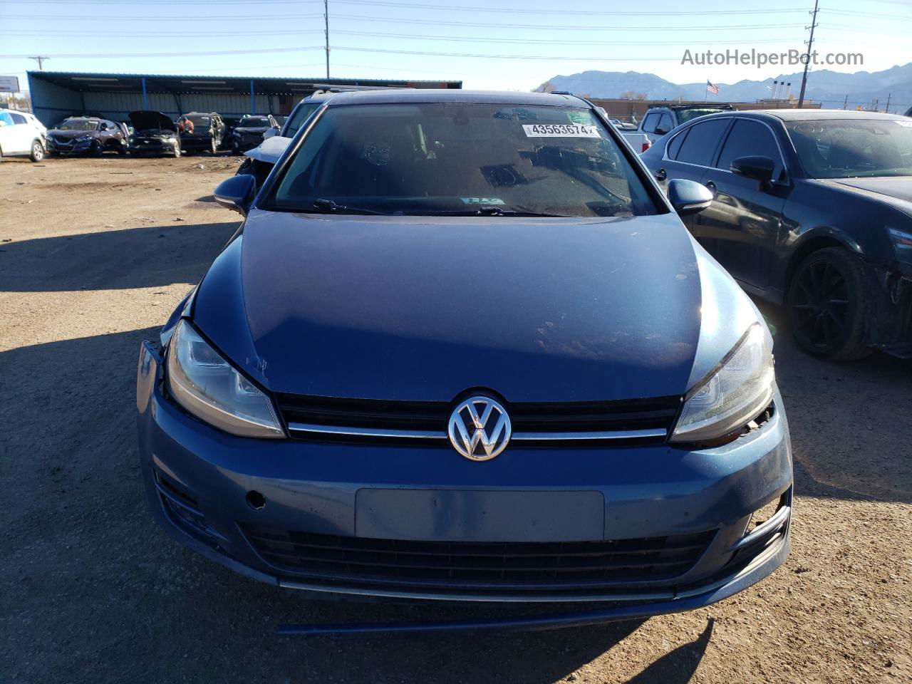 2015 Volkswagen Golf Tdi Blue vin: 3VWRA7AU0FM039236