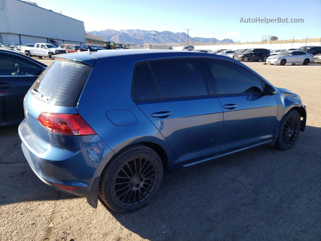 2015 Volkswagen Golf Tdi Blue vin: 3VWRA7AU0FM039236