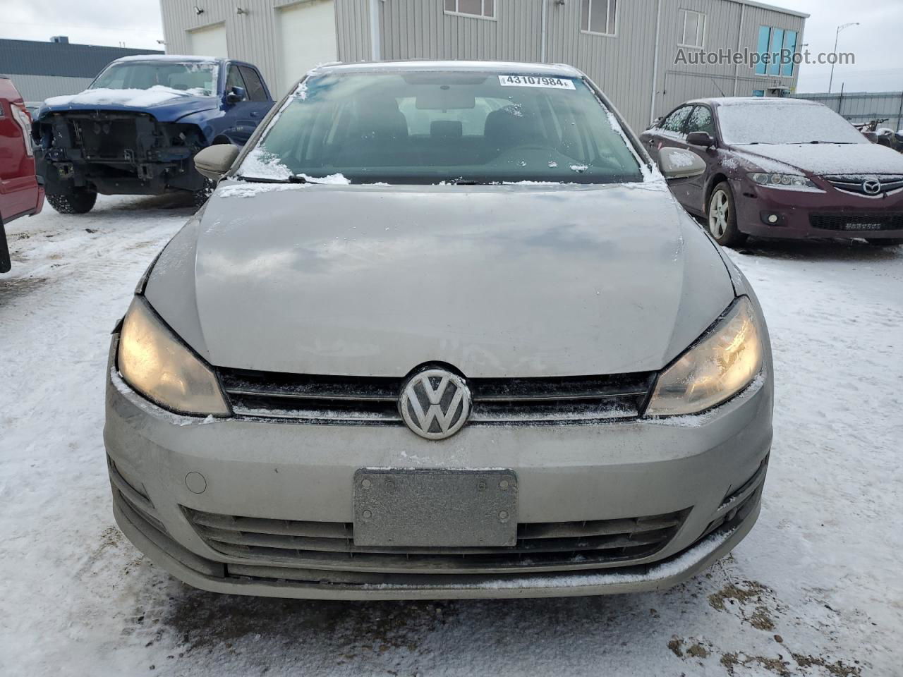 2015 Volkswagen Golf Tdi Gray vin: 3VWRA7AU1FM027922