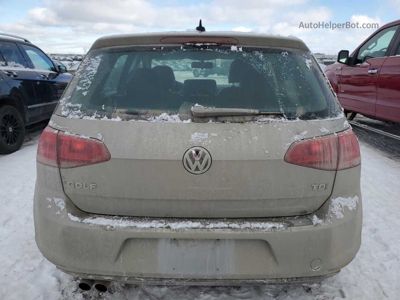 2015 Volkswagen Golf Tdi Gray vin: 3VWRA7AU1FM027922