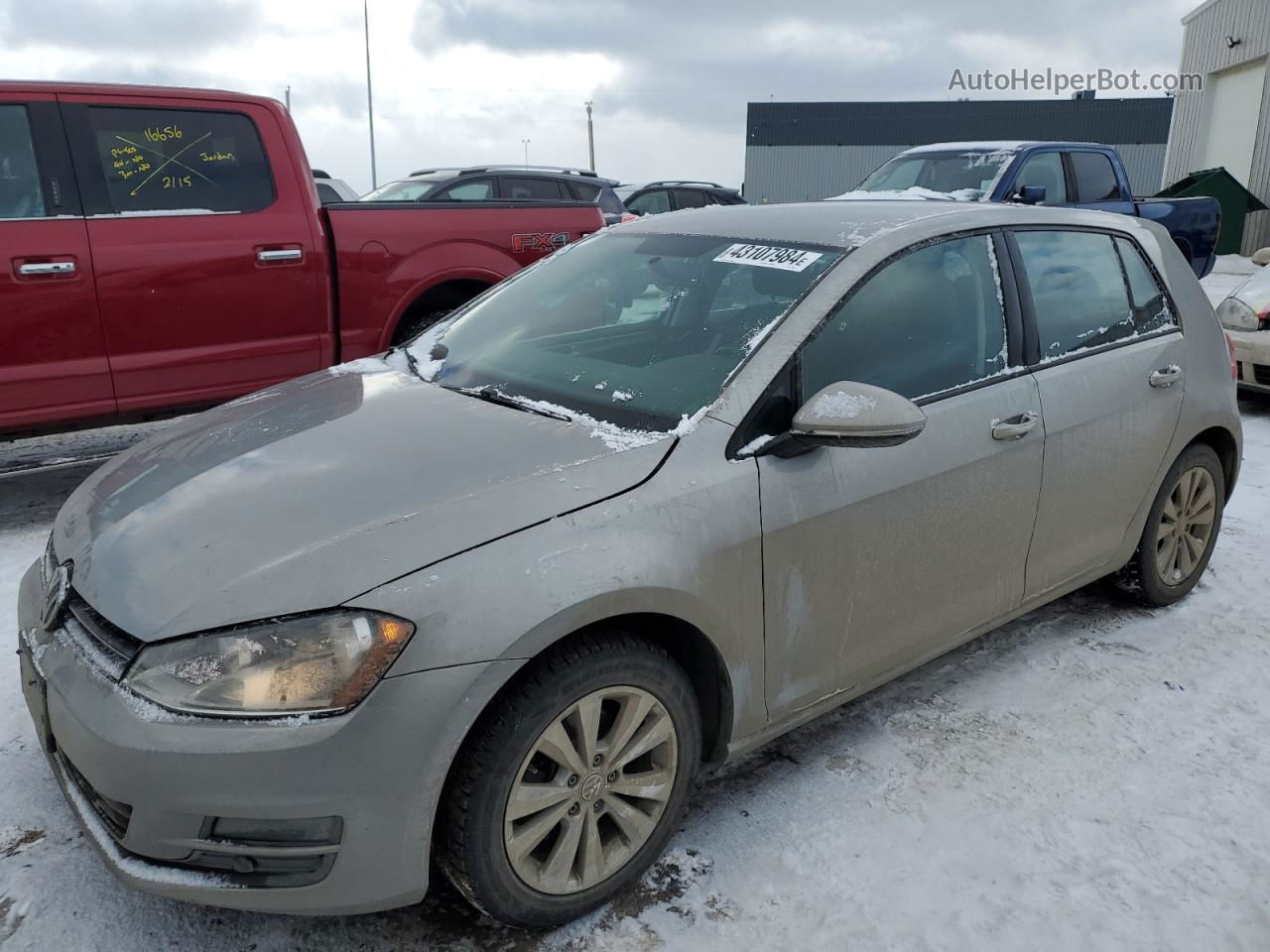 2015 Volkswagen Golf Tdi Gray vin: 3VWRA7AU1FM027922