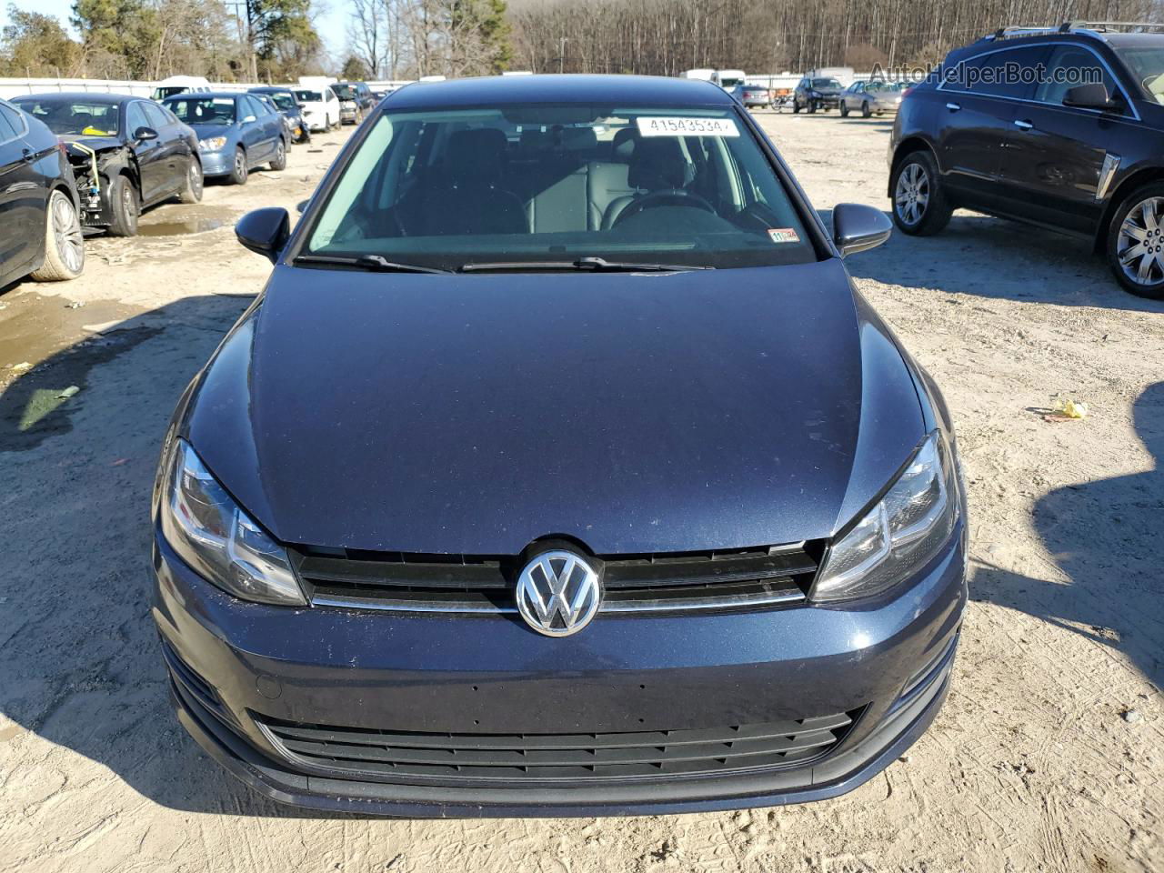 2015 Volkswagen Golf Tdi Синий vin: 3VWRA7AU1FM050049