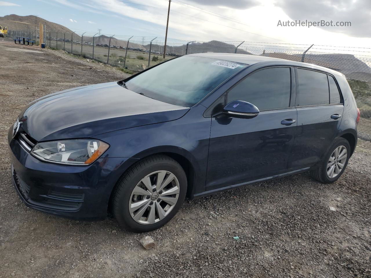 2015 Volkswagen Golf Tdi Blue vin: 3VWRA7AU2FM041165