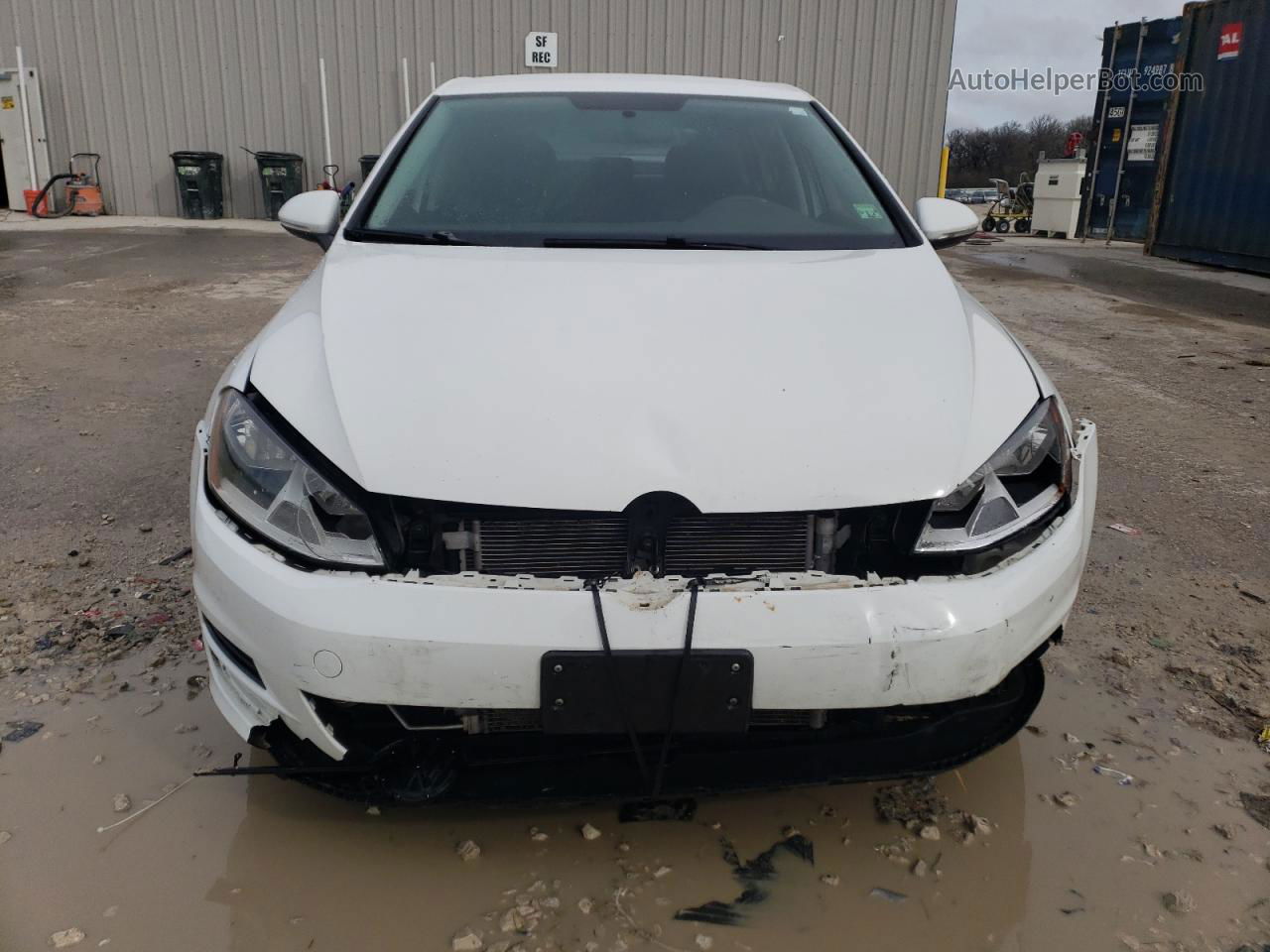 2015 Volkswagen Golf Tdi White vin: 3VWRA7AU3FM036458