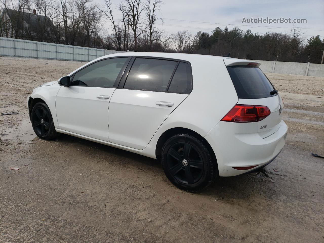 2015 Volkswagen Golf Tdi White vin: 3VWRA7AU3FM036458