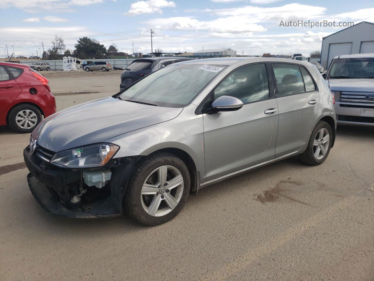 2015 Volkswagen Golf Tdi Silver vin: 3VWRA7AU3FM073784