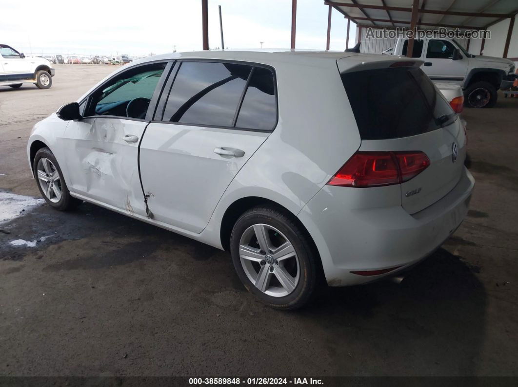 2015 Volkswagen Golf Tdi S 4-door Белый vin: 3VWRA7AU4FM036355