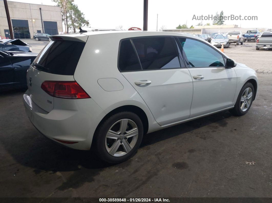 2015 Volkswagen Golf Tdi S 4-door Белый vin: 3VWRA7AU4FM036355