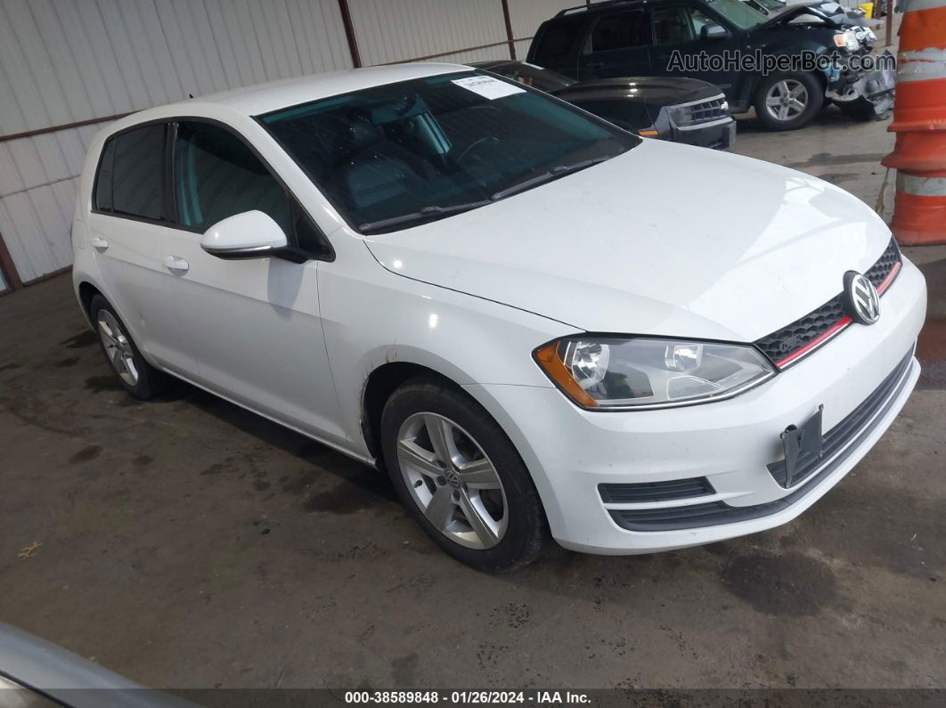 2015 Volkswagen Golf Tdi S 4-door White vin: 3VWRA7AU4FM036355