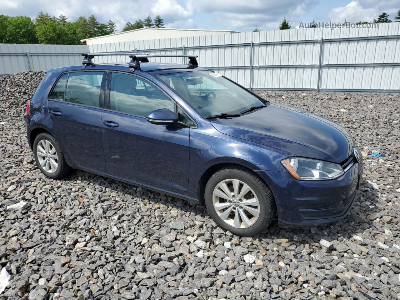 2015 Volkswagen Golf Tdi Blue vin: 3VWRA7AU4FM047419