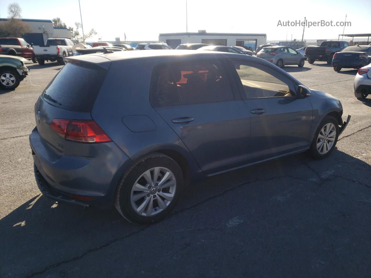 2015 Volkswagen Golf Tdi Blue vin: 3VWRA7AU5FM082051