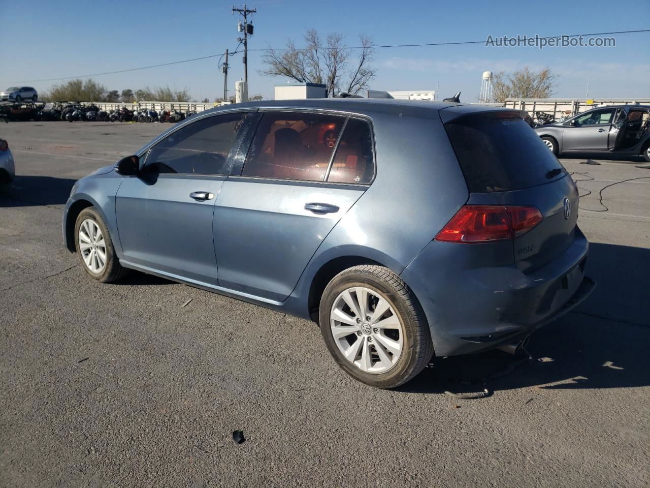 2015 Volkswagen Golf Tdi Blue vin: 3VWRA7AU5FM082051