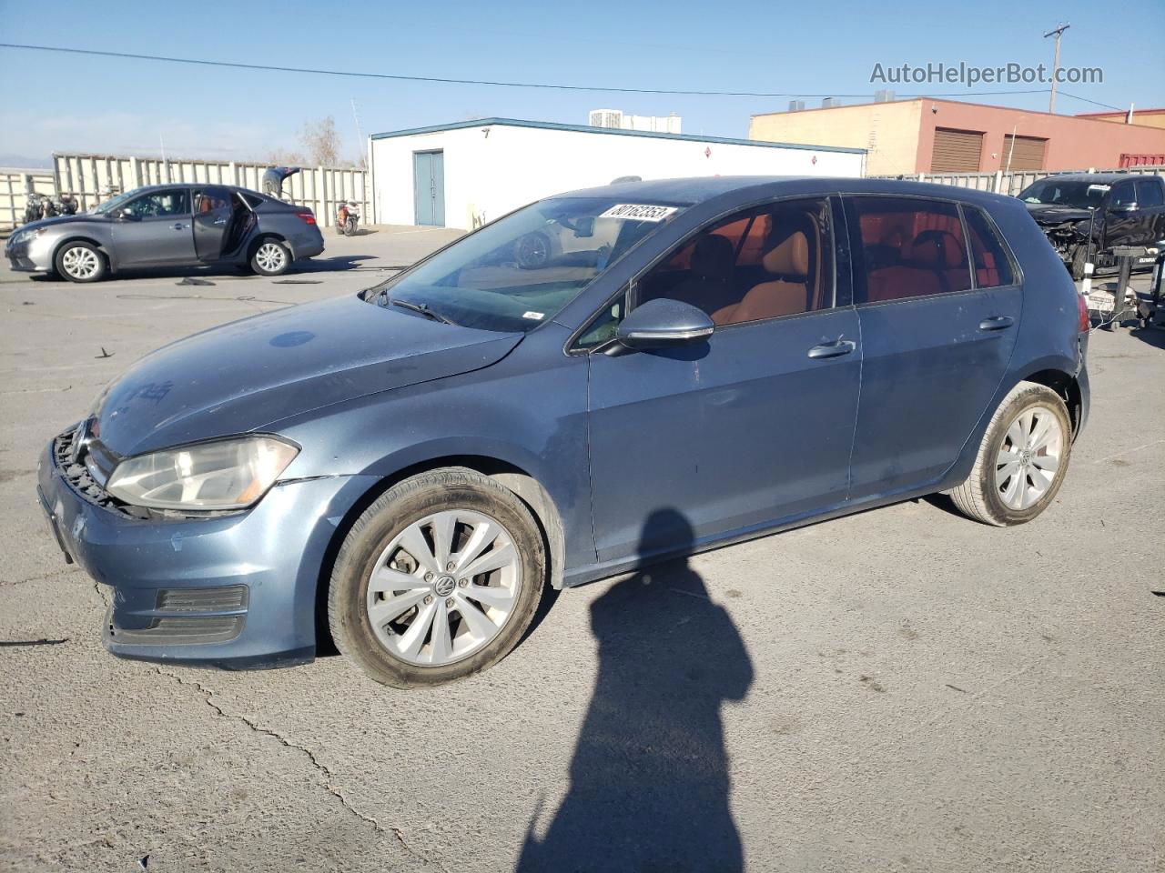 2015 Volkswagen Golf Tdi Blue vin: 3VWRA7AU5FM082051