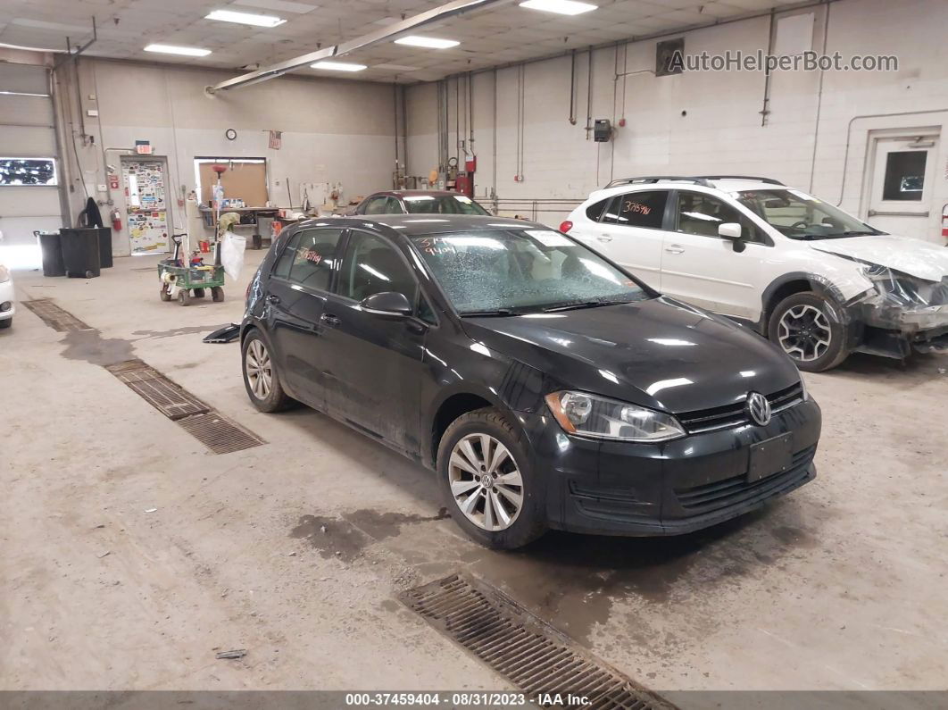 2015 Volkswagen Golf Tdi S 4-door Black vin: 3VWRA7AU6FM028189