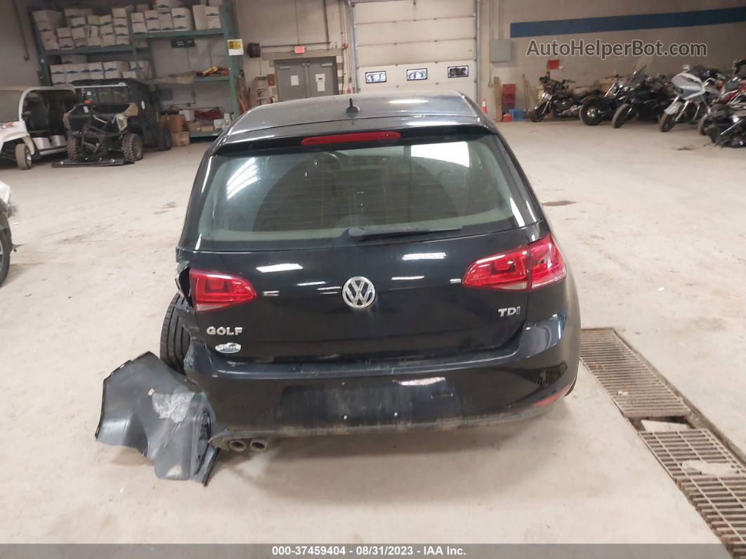 2015 Volkswagen Golf Tdi S 4-door Черный vin: 3VWRA7AU6FM028189