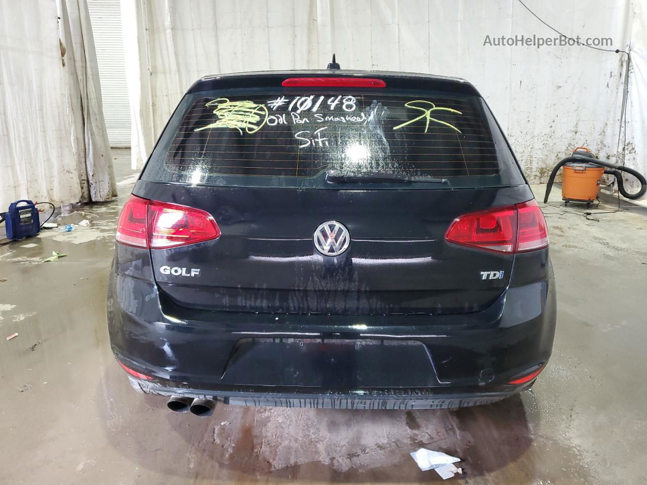 2015 Volkswagen Golf Tdi Black vin: 3VWRA7AU6FM038785