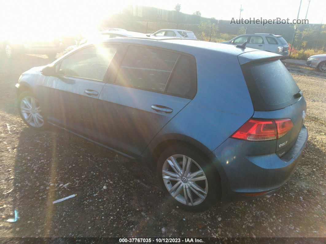 2015 Volkswagen Golf Tdi Se Blue vin: 3VWRA7AU6FM071348