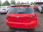 2015 Volkswagen Golf Tdi S 4-door Красный vin: 3VWRA7AU9FM046184