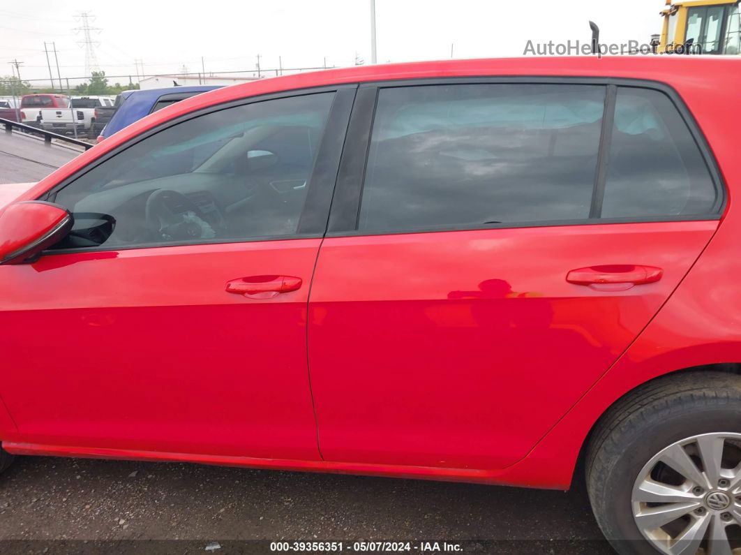 2015 Volkswagen Golf Tdi S 4-door Red vin: 3VWRA7AU9FM046184