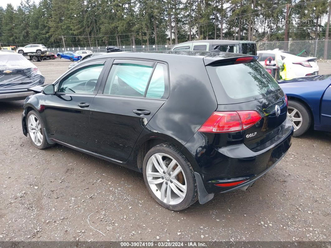 2015 Volkswagen Golf Tdi Sel 4-door Black vin: 3VWRA7AUXFM085141