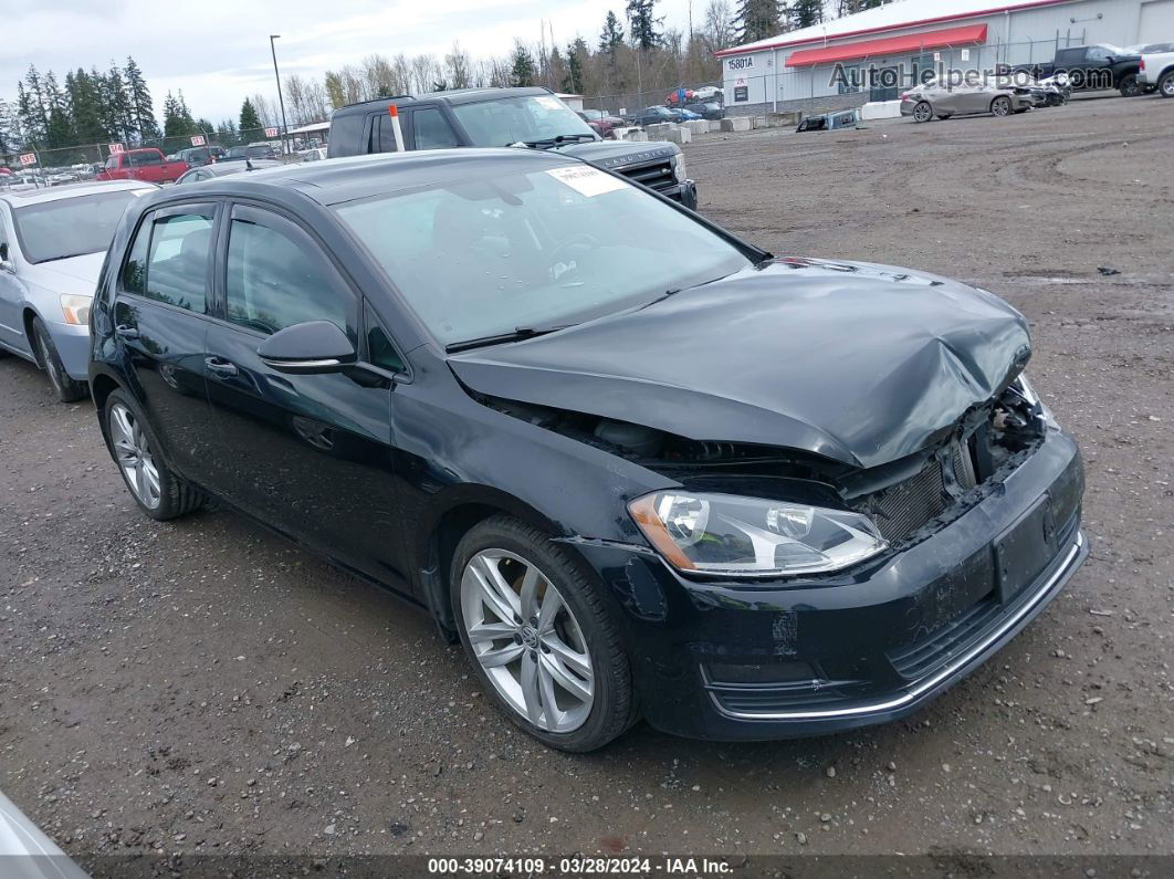 2015 Volkswagen Golf Tdi Sel 4-door Черный vin: 3VWRA7AUXFM085141