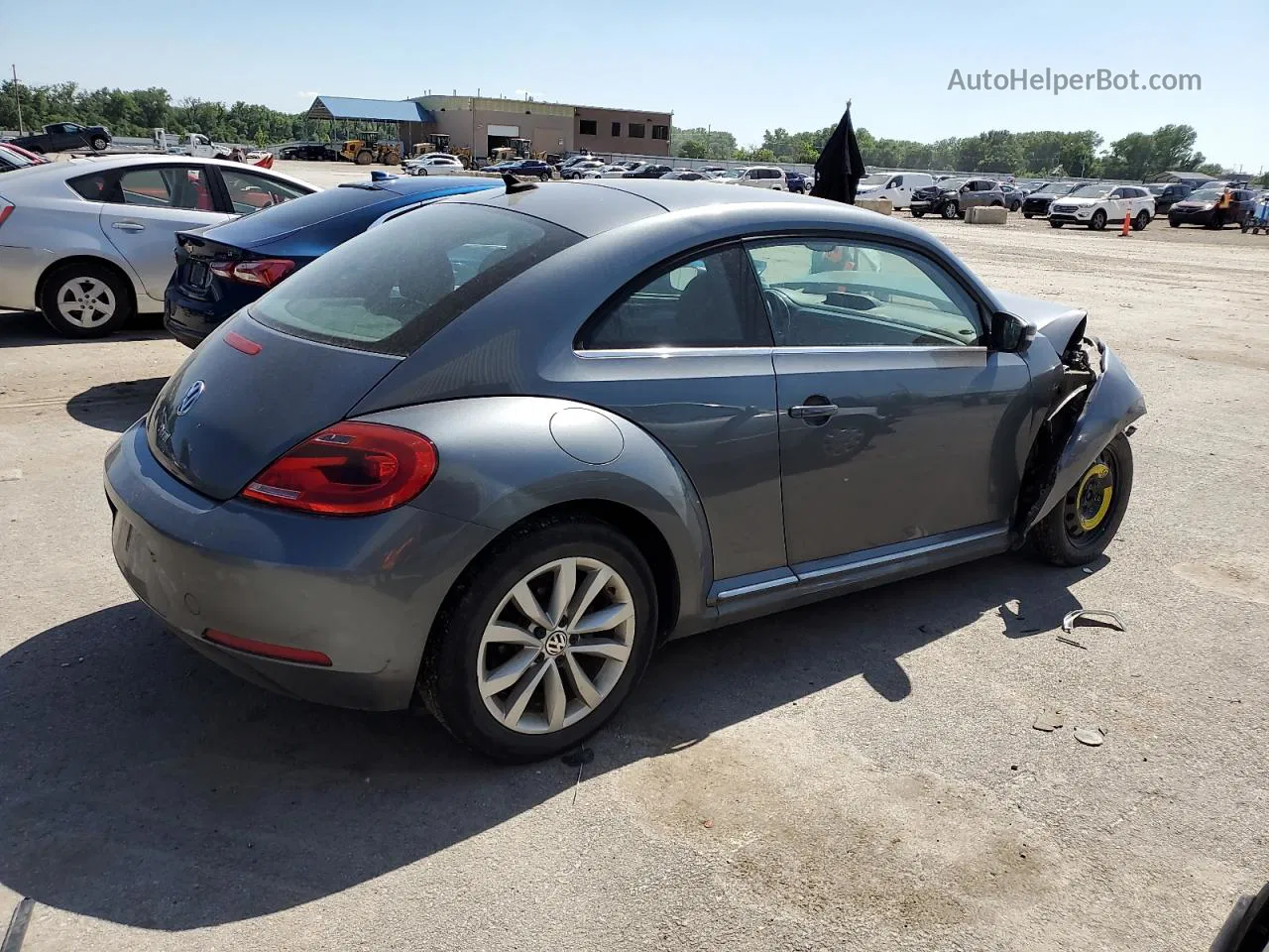 2014 Volkswagen Beetle  Gray vin: 3VWRL7AT3EM666187