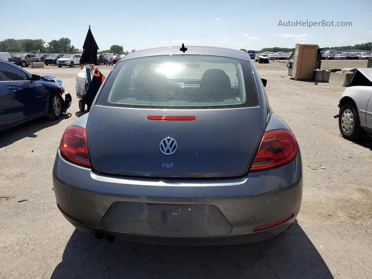 2014 Volkswagen Beetle  Gray vin: 3VWRL7AT3EM666187