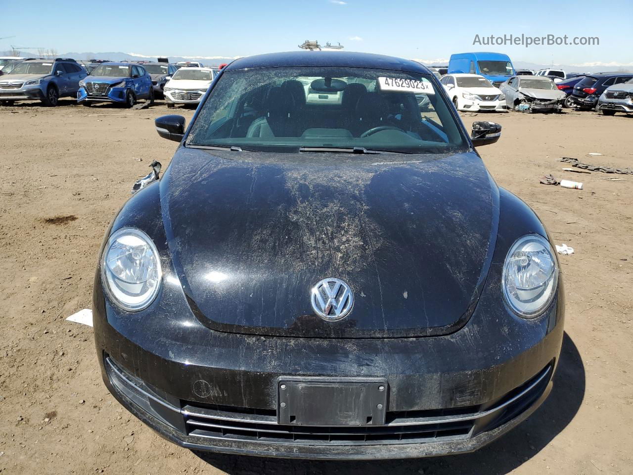 2014 Volkswagen Beetle  Черный vin: 3VWRL7AT6EM632308