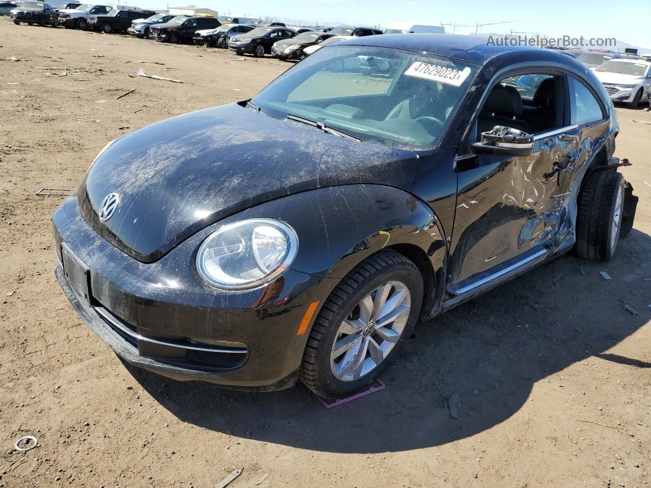 2014 Volkswagen Beetle  Black vin: 3VWRL7AT6EM632308