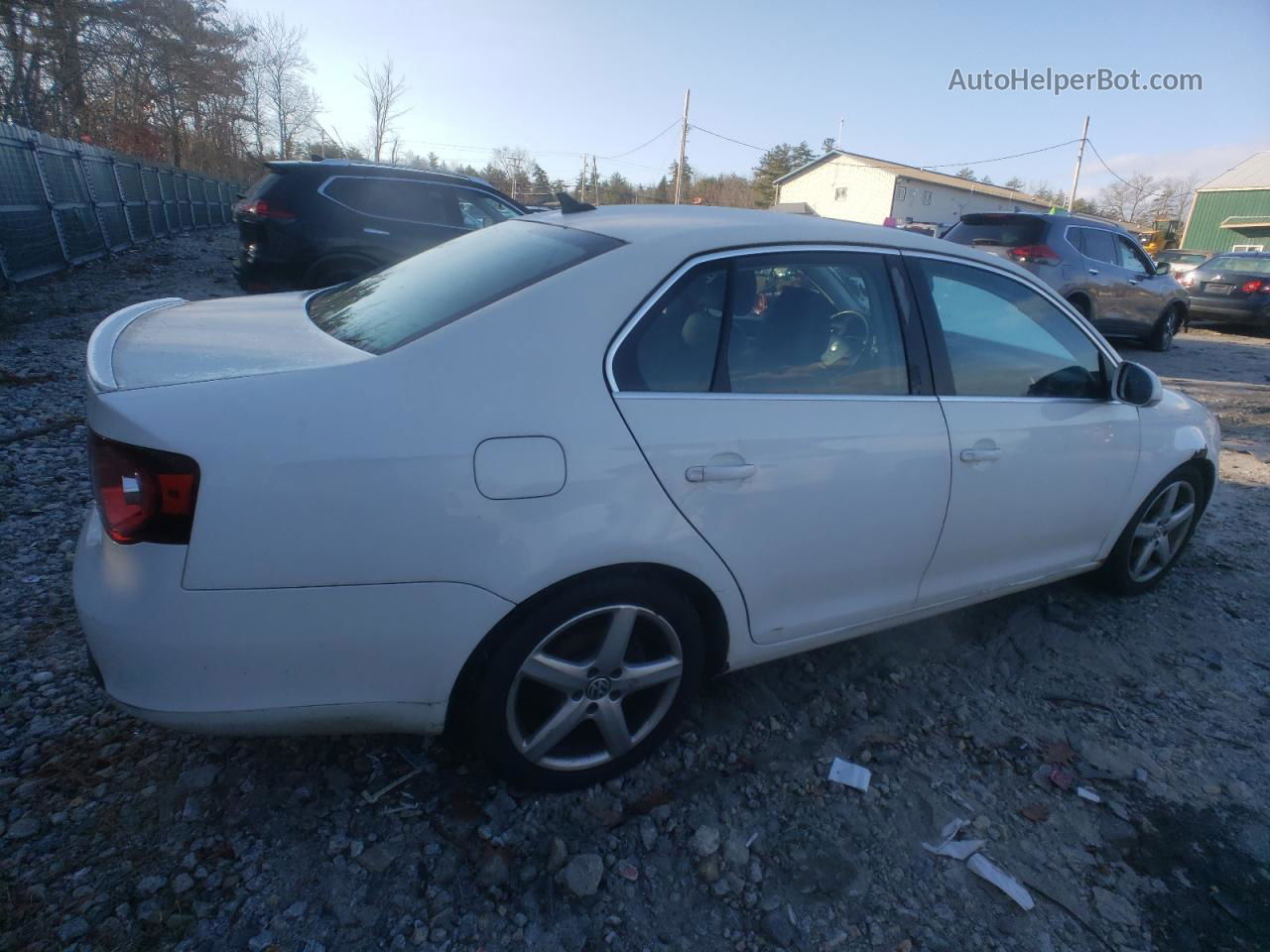 2009 Volkswagen Jetta Se White vin: 3VWRM71K09M047590