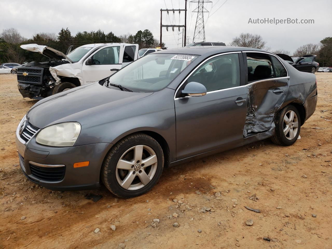 2009 Volkswagen Jetta Se Gray vin: 3VWRM71K09M095333