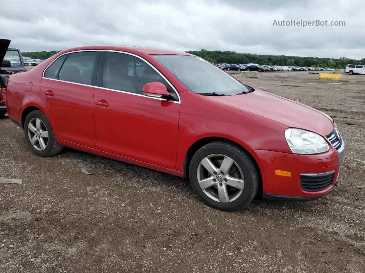 2009 Volkswagen Jetta Se Red vin: 3VWRM71K09M147642